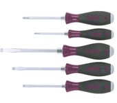 Wiha Destornilladores Microfinish Ranurado Phillips Varilla Hexagonal Plancha Acero Maciza 5 Unid 29138