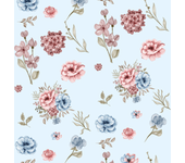 Papel Pintado Floral Verde Acuarela