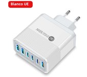 55W Fast Charging Charger 6Ports USB Type C Charger For Samsung A23 S23 iPhone 15 14 Xiaomi Tablet Portable Wall Mobile Charger