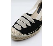 Sandalias de Cuña Negras Elegantes y Cómodas para el Verano