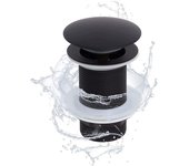 Pileta emergente universal para lavabo, sin rebosadero, diseño práctico para baño