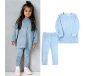 Autumn Little Girls Golden Velvet Tracksuit 2 Pcs Set Boys Clothes Coat+Pants Hoodies Outfits Suit