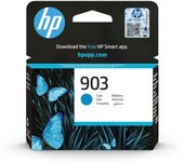 HP 903 T6L87AE, Cian, Cartucho de Tinta Original, Compatible con Impresoras de Inyección de Tinta HP OfficeJet 6950, 6951; OfficeJet Pro 6960, 6970