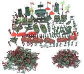 290PCS Soldiers Armament Playset Kids Toy 4cm Army Base Table Home Decorate Small Furnishings Sand Table Model