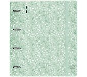 Carpeta de anillas Safta Light green flowers