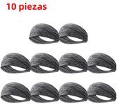 10-1PCS Sports Sweatband Breathable Sweat Absorbent Headband Soft Smooth Outdoor Sport Yoga Headband Hair Head Band