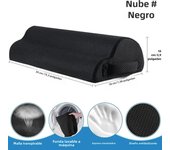 Reposapiés para debajo del escritorio en el trabajo, accesorios de escritorio de oficina con espuma viscoelástica y cubierta extraíble lavable, taburete para pies para oficina, coche