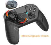 Controlador de juego inalámbrico para PS4, dispositivo con vibración de un toque y programación Macro, compatible con teléfonos móviles/PC/PS4