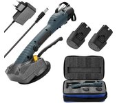 Machine à Pose de Carrelage 10-150Hz, Outil Vibrant avec Ventouse de 100x100mm, 12V, 2 Pièces, 24.com, Capacidad de adsorción 45 kg, 10 velocidades de frecuencia ajustables