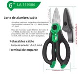 LAOA Electrician Scissors 6/7/8 Inch Wire Stripper Wire Cutter Crimpper Open Handle Stainless Shears Cable Cutting Crimping Tool