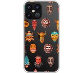 Funda compatible con iPhone 12 Pro Max - Patron mascaras africanas