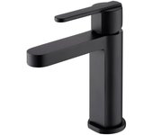 Imex Roma BDR001-1NG grifo monomando sobre repisa para lavabo en latón con acabado negro mate