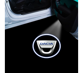 Car Door LED HD Welcome Courtesy Shadow Projector Lamp Logo Light For Dacia Duster Logan Sandero 2 Mcv Sandero MK Cilo Stepway