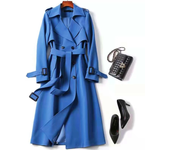 2024 Spring Autumn Women's Windbreaker New Korea Fashion Trench Coat with Belt Ladies Streetwear Loose Khaki Long Overcoat Women