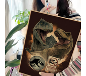 Movie Jurassic Park Dinosaur World Classic Vintage Posters Vintage Room Home Bar Cafe Decor Nordic Home Decor