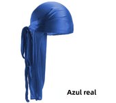 Men Women Bandana Silk Durag Turban Hijab Pirate Hat Cancer Head Scarf Chemo Cap Pre-Tied Headwrap