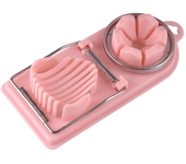 Multi Functional Egg Cutter Two in One Egg Slice Cutter Stainless Steel Household Egg Cutter Egg Preserved Eggs Divider Splitter