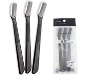3PCS Eyebrow Razor Safe Facial Blades Eye Brow Shaping Knife Eyebrow Trimmer Shaver Face Hair Removal Blades Women Makeup Tools
