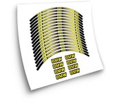 Kit de Pegatinas compatibles con  llantas de moto BMW S1000 RR Mod.2
