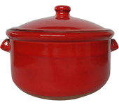 Olla Cocotte de Cerámica Artesanal 25cm de Biosa para cocinas  de Vitro y Gas y el horno.