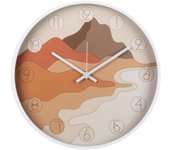 Adda Home Reloj Pared Metal Blanco 40x4,5x40 Cm - Elegante y Funcional