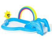 Bestway Piscina Hinchable Parque de Juegos Arcoiris 257x145x91 cm +2 Años Jardin 53092