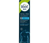 VEET Total Pro Crema Depilatoria Pieles Sensibles  200 ml Crema Depilatoria de Cuerpo para Hombre