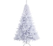 GREATOYAR Árbol de Navidad, Árbol de Navidad Artificial, Material PVC, Hogar Decoración para Navidad, con Soporte de Metálico, Fácil Montaje, Altura 120/150/180/210cm, Blanco