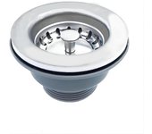 Colección de fregadero, cesta para fregadero de cocina de acero inoxidable y PVC, tapón colador, desagüe 84mm G1½"