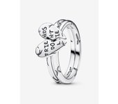 Pandora - Stranger Things - Anillo divisible "Friends Don't Lie" - Plata de Ley