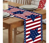 Independence Day 4th Of July Table Runner Table Runners For Dinner Holiday Party Kitchen Decor American Flag Table Room Decors