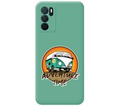 Funda Silicona Líquida Verde para Oppo A16 / A16s diseño Adventure Time Dibujos