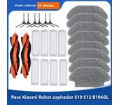 For Xiaomi Robot Vacuum S10 S12 T12 B106GL/ Mop 2S XMSTJQR2S / 3C B106CN Parts Accessories Main Side Brush Filter Mop