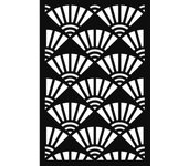 Artemio                             PLANTILLA STENCIL JAPAN ABANICOS 10x15 CM