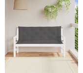 Cojines de banco de jardín 2 uds antracita 150x50x7 cm