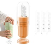 Bandeja para Cubitos de Hielo con dispensador, Kit de silicona para la máquinaria de Hielo giratoria para gelzador | Bandejas para Cubitos de Hielo pequeños con 10 ranuraspara whisky, cerveza y cóceles