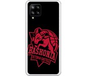 Funda original compatible con Samsung A42 5G - Baskonia escudo rojo fondo negro