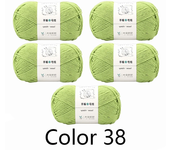 5Pcs X100g Yarn for Hand Knitting Acrylic Crochet Thread Knit Sweaters Lines Crocheting Bag Blanket