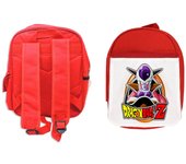 MERCHANDMANIA PACK MOCHILA ROJA Y ESTUCHE logo personaje freezer frieza villano serie peleas school material