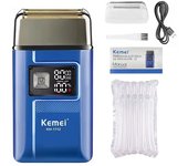 Kemei KM-1112 USB Charging IPX5 Waterproof Shaver 2 in1 Men's Rechargeable Electric Beard Razor Floating Forward Shaving Machine