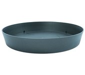Plastiken Plato Inyección Maceta ø28x4,4cm Color Antracita - Resistente