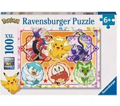 RAVENSBURGER PUZLE POKEMON 100 PIEZAS XXL, 01075, TIENDA CON LICENCIA OFICIAL