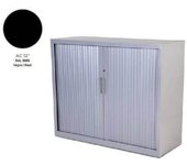 ARMARIO DE ROCADA METALICO CON PUERTAS DE PERSINA CON 2 BALDA 120x105x45 CM COLOR NEGRO