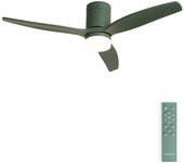 CREATE - Ventilador de techo 40W silencioso , Con luz, Ø132 cm, 6 velocidades, Color motor Sage o Azul Cobalto   - WIND CALM