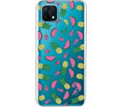 Funda compatible con Oppo A15 - Patron sandias y pinas