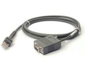 Zebra - CBA-R01-S07PBR cable de serie Gris 2,1336 m RS232 DB9 CBA-R01-S07PBR