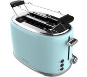 Cecotec Tostadora vertical Toast&Taste 1000 Retro Double Blue. 980 W, 2 Rebanadas