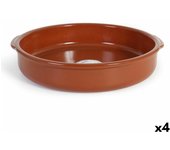 Cazuela Azofra Barro cocido 38,5 x 36 x 7,5 cm (4 Unidades)