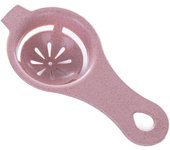 Separador de huevos, separador de yema y clara de huevo duradero, divisor de huevos, filtro de clara de huevo, herramienta separadora de huevos para hornear en la cocina (rosa)