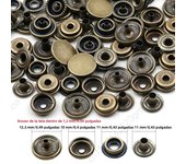 20sets/pack 10-15mm Metal Snap Buttons Sewing Accessories Botones Snaps Button For Clothing bags Leather Pressure Snap Fasteners